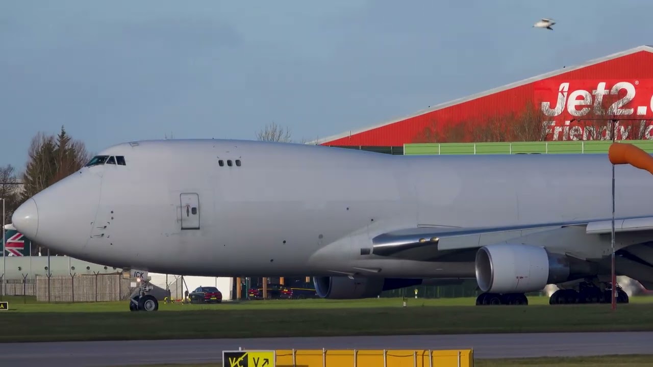 The Queen Of The Skies At Manchester Challenge Airlines 4X-ICK Boeing 747-412F 5C853 From Tel Aviv