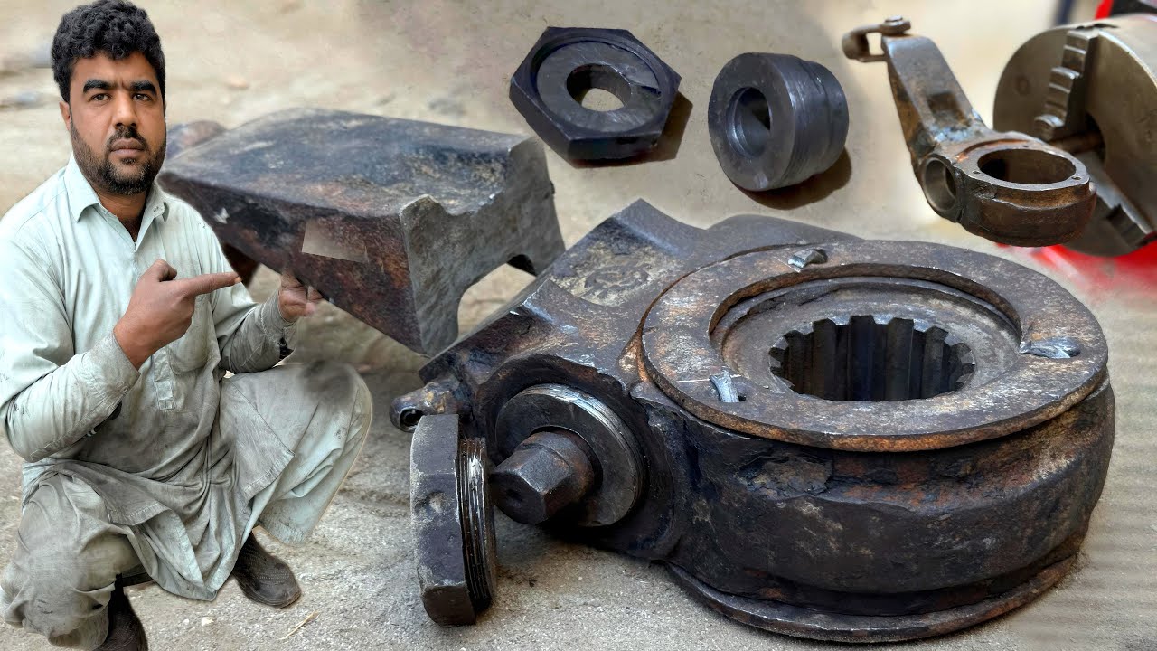 The Mechanic Repaired The Rusty, Broken Wheel Brake Adjuster in New Way From Extermly Well…