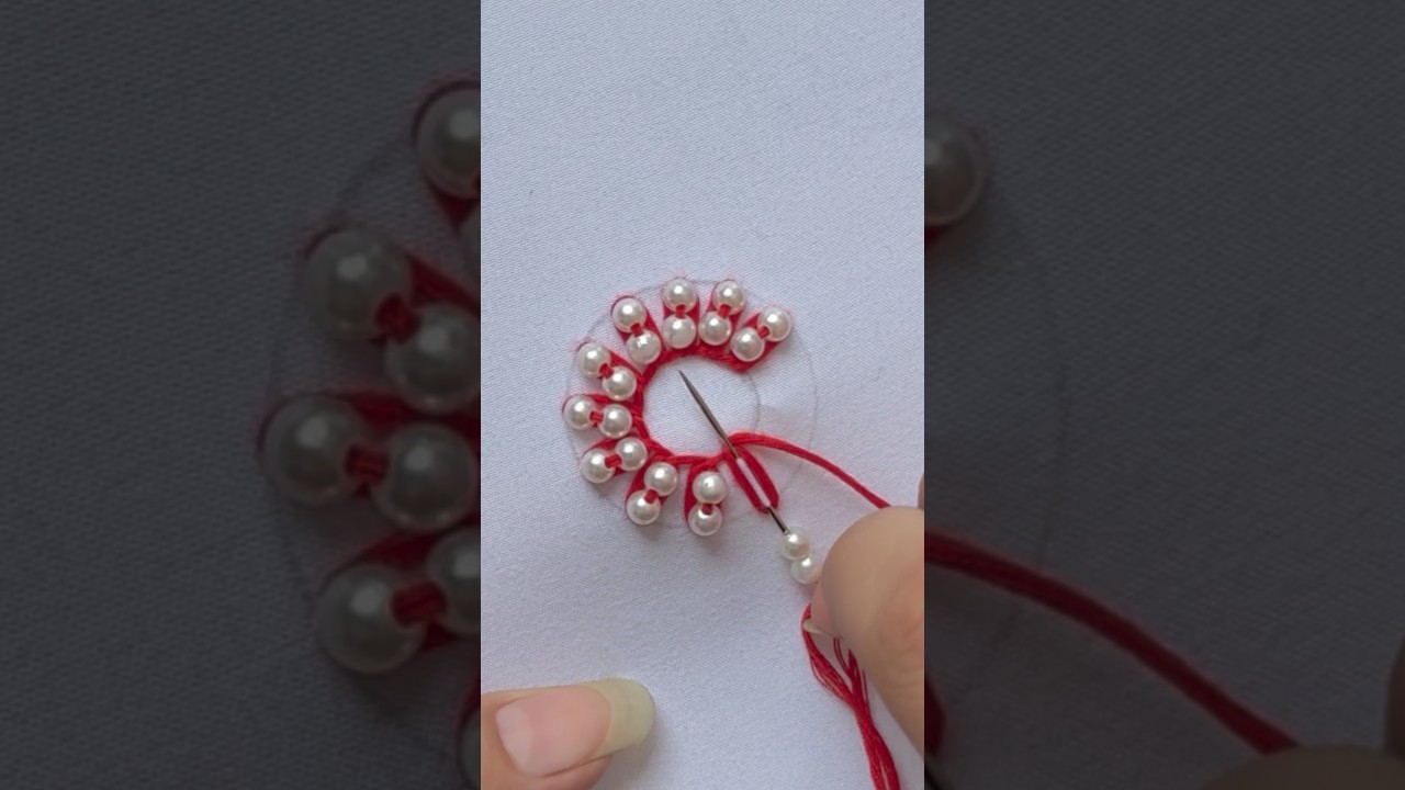 Uroczy wz&oacute;r haftu k&oacute;łkowego #haft #haft ręczny #ręcznierobiony #wirusowy #wzoryhaftu