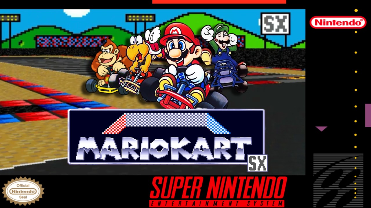 Mario Kart SX - Hack of Super Mario Kart [SNES]