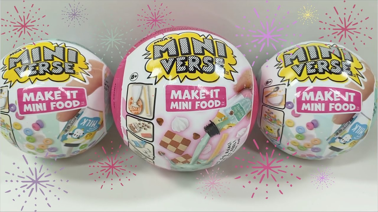 ASMR MiniVerse Make it Mini Food unboxing