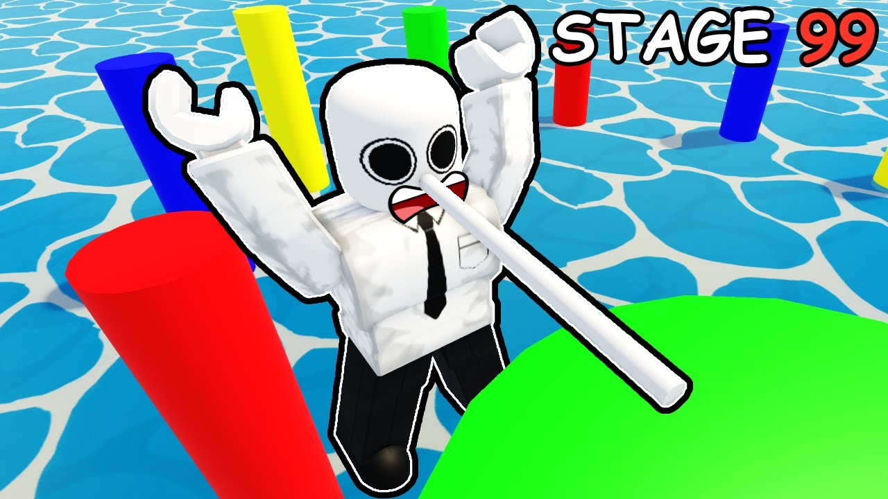 Мой длинный нос спасает меня в этом Roblox Obby...
