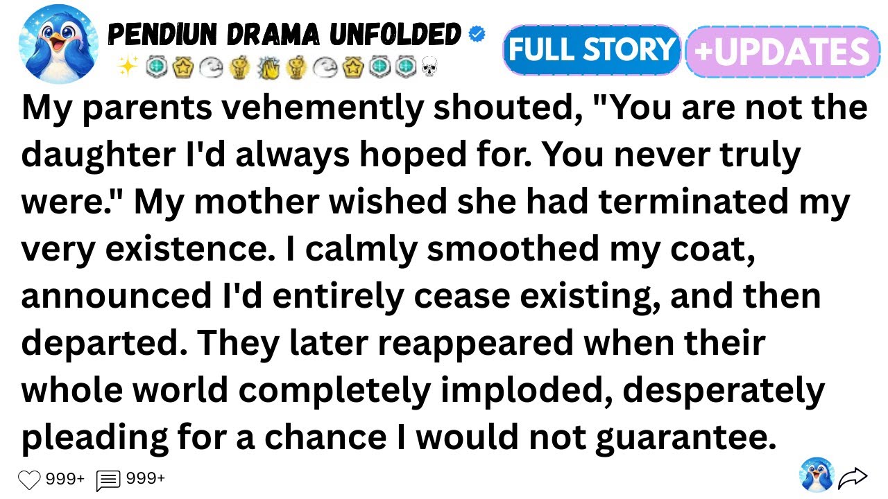 [FULL STORY] My parents vehemently shouted, 