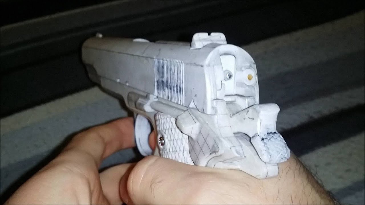 Paper Colt M1911 ready to paint | Part 15  (Final)