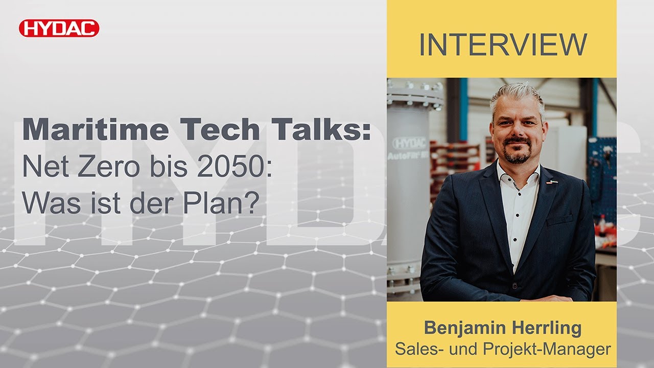 Maritime Tech Talks: Net Zero bis 2050: Was ist der Plan? Interview mit Benjamin Herrling
