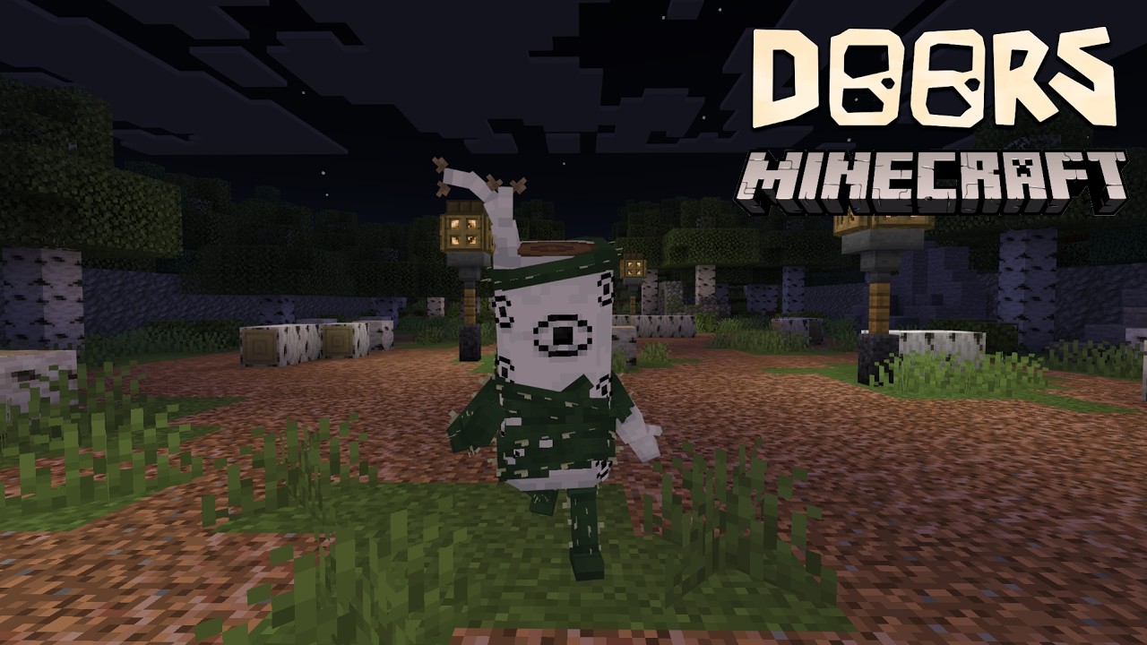 Doors The OutDoors (Map Minecraft Bedrock) [BETA]