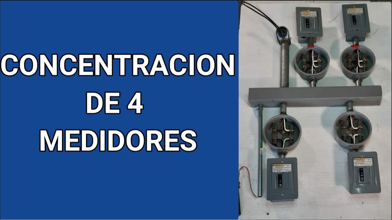 COMO HACER UNA CONCENTRACION DE 4 MEDIDORES CON SERVICIO MONOFASICO