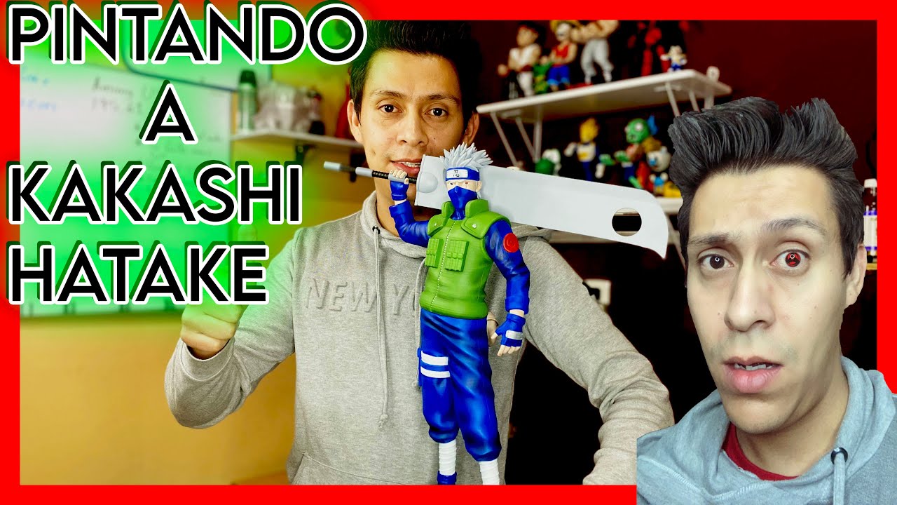 Imprimiendo y pintando a Kakashi Hatake (El ninja que copia) | Impresion 3D 55 CM | Rostro Resina.