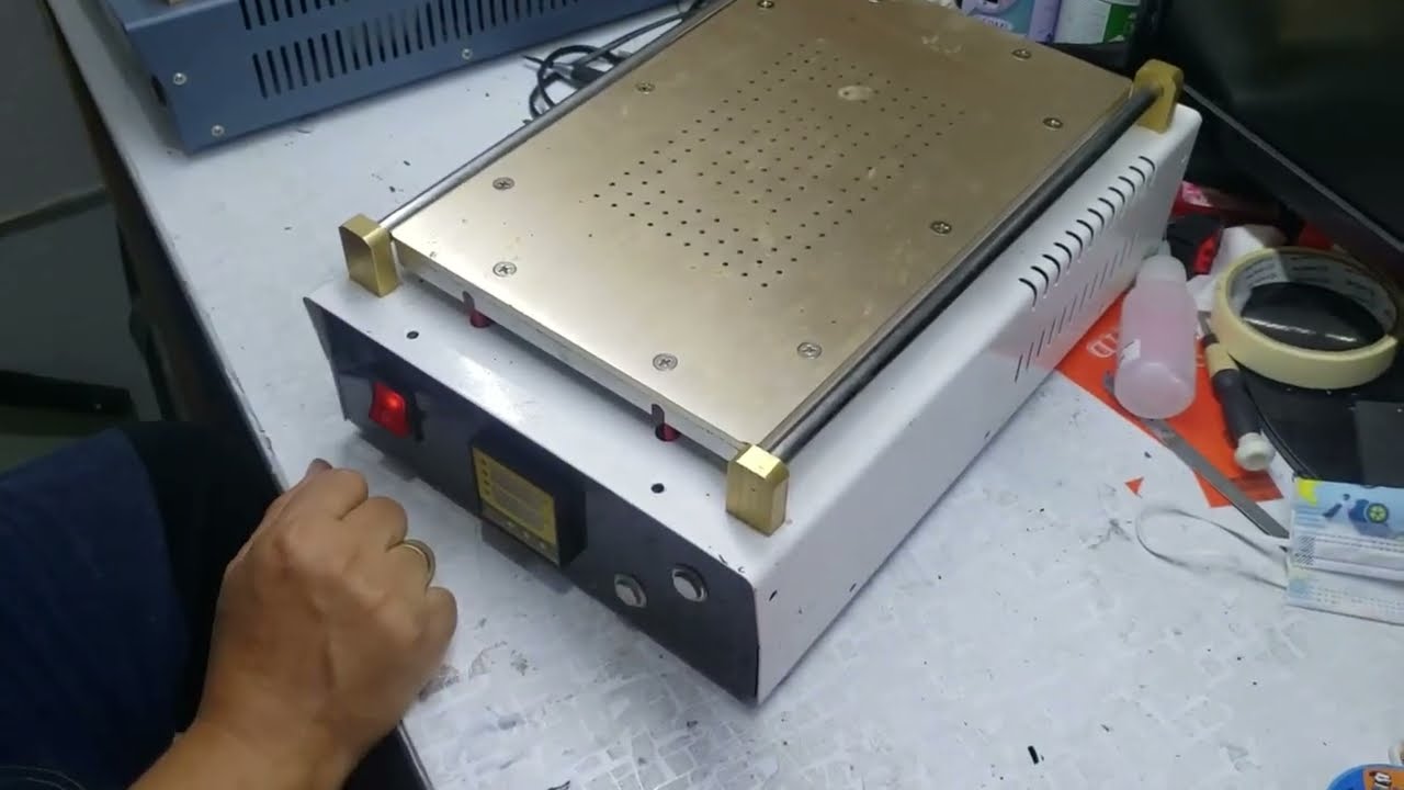 plancha para separar pantalla. no calienta