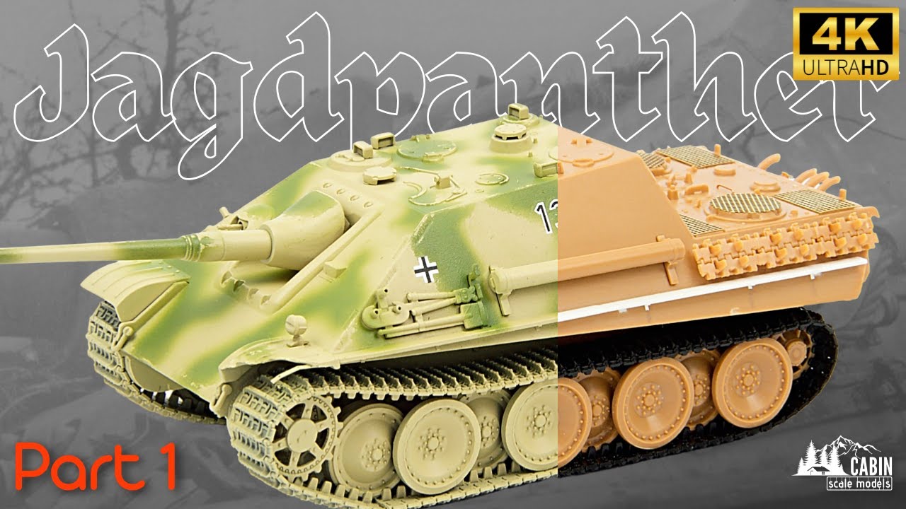 Snap Fit Kit - JAGDPANTHER, Zvezda 1:72 (FREEHAND CAMOUFLAGE)
