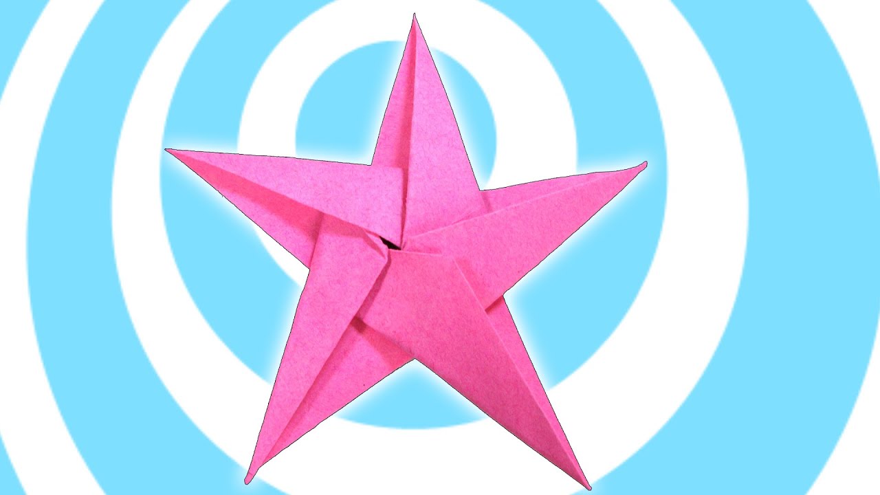 DIY: 5 Pointed Origami Star Christmas Ornaments Tutorial
