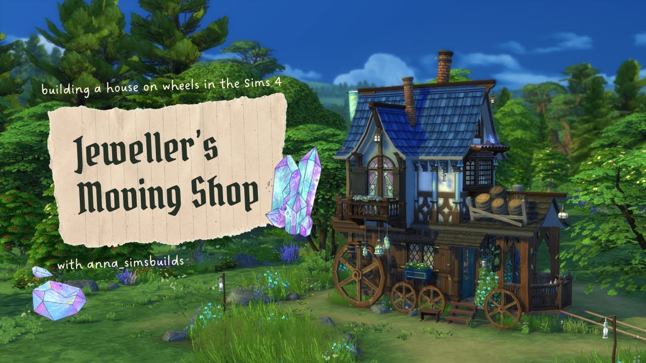 Jeweller's Moving Shop || Sims 4 Speedbuild || NoCC || Ambient sound