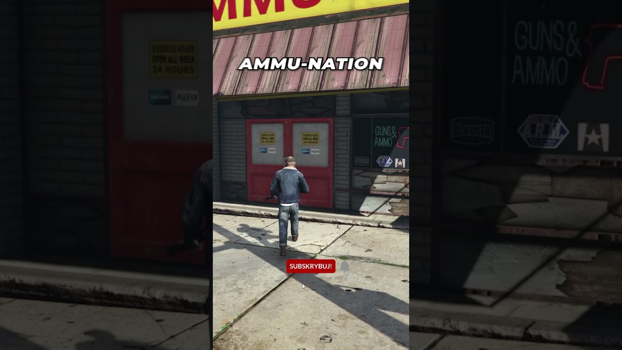 TREVOR TROLLUJE SPRZEDAWCĘ AMMU-NATION - GTA 5 #shorts