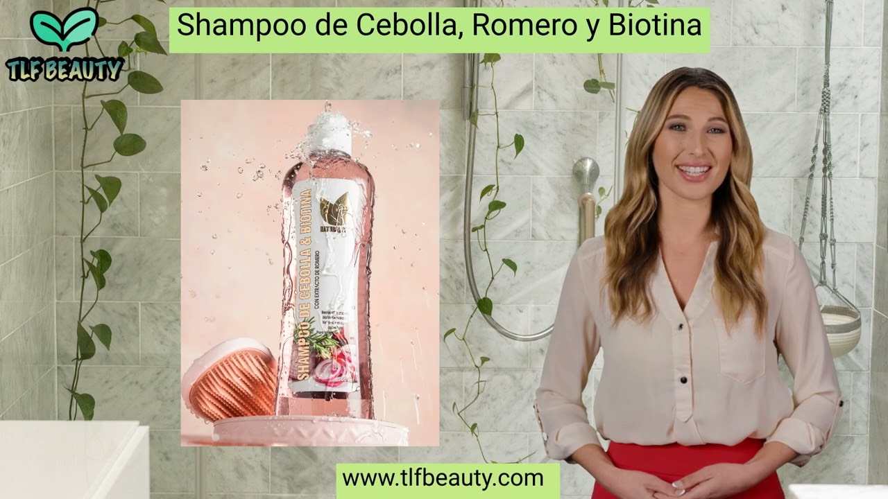 Shampoo de cebolla, romero y biotina Natural Sant