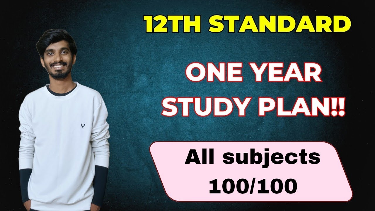 12th Standard One Year Study Plan🔥|How to complete the portions in 6 months??|Public Exam 2026!