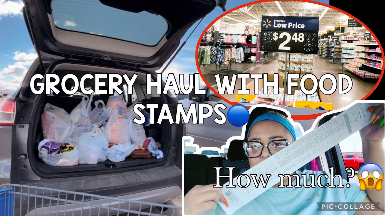 🍒🍜FOOD STAMPS- GROCERY HAUL/ Single MOM OF 2👧🏻👦