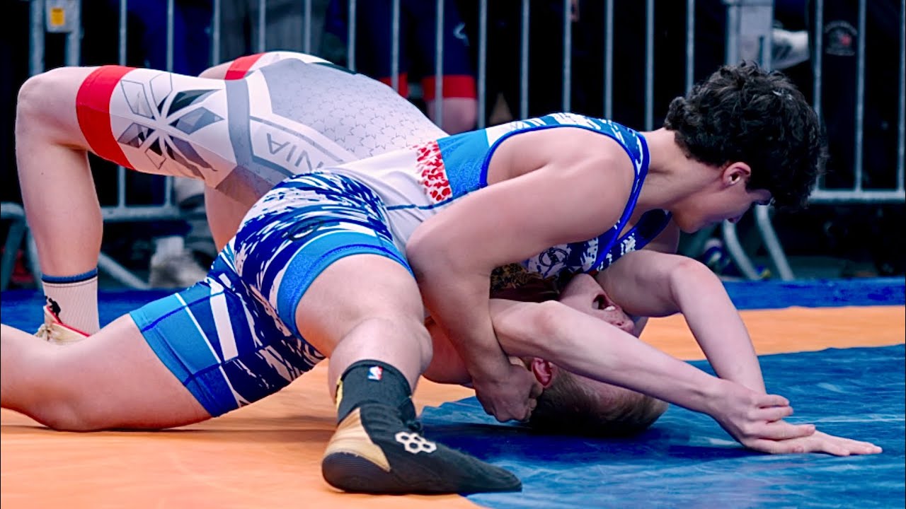 U15 Kristjan Kol&otilde;tsev (EST) vs Arman Tovmasyan (ARM) 85kg. Greco-r boys wrestling tournament. B-cam