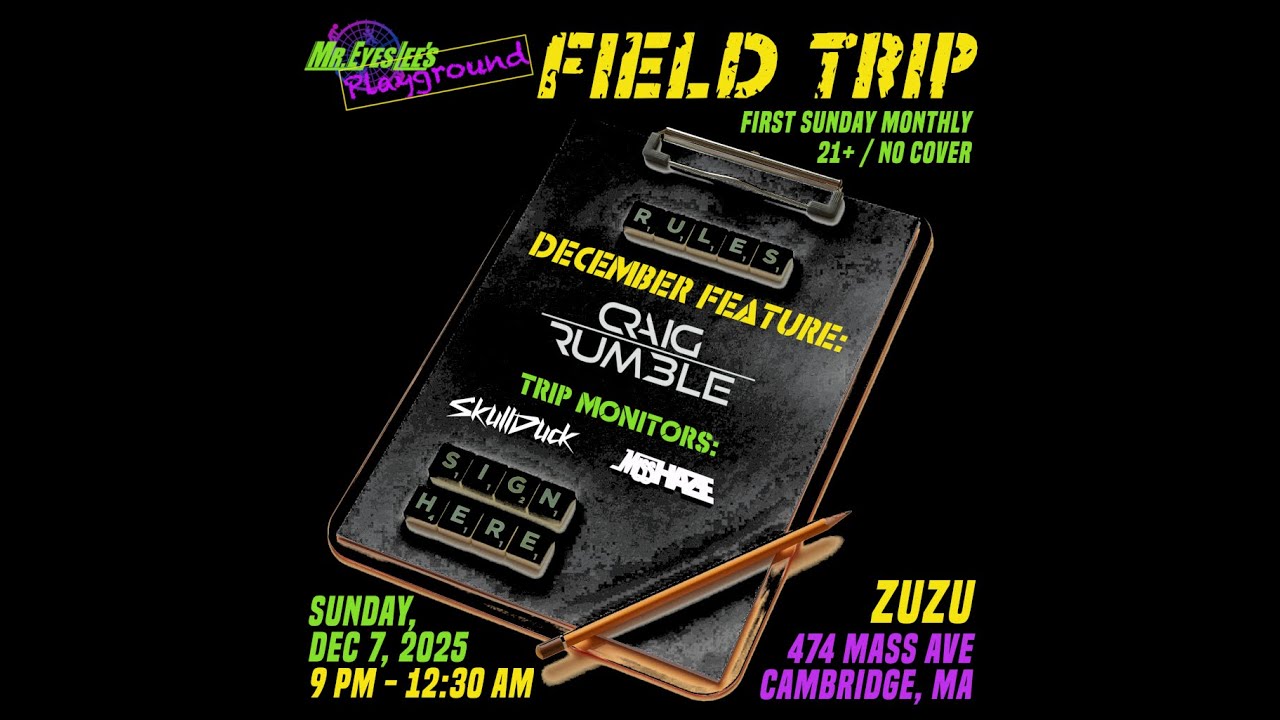 Playground: Field Trip w Craig Rumble - Dec 7, 2025 #dnb #jungle #neurofunk #rollers #jumpup