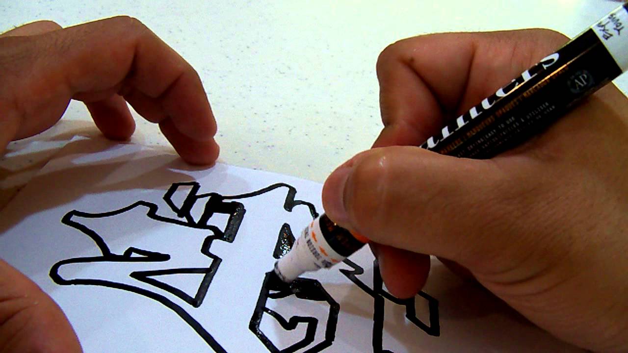 how to draw  Dope graffiti letters  by  strive one