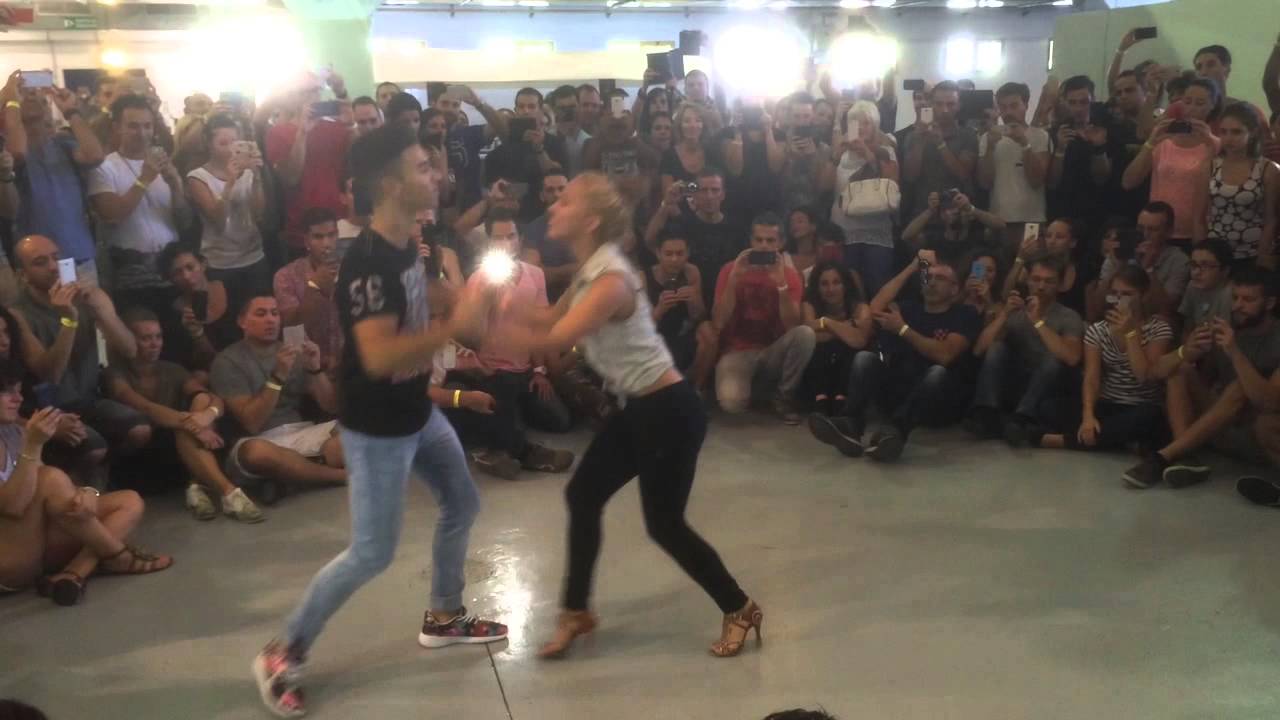 Bachatart 20150919 11 Bachata dominicana intermediate Pablo y Raquel con musica