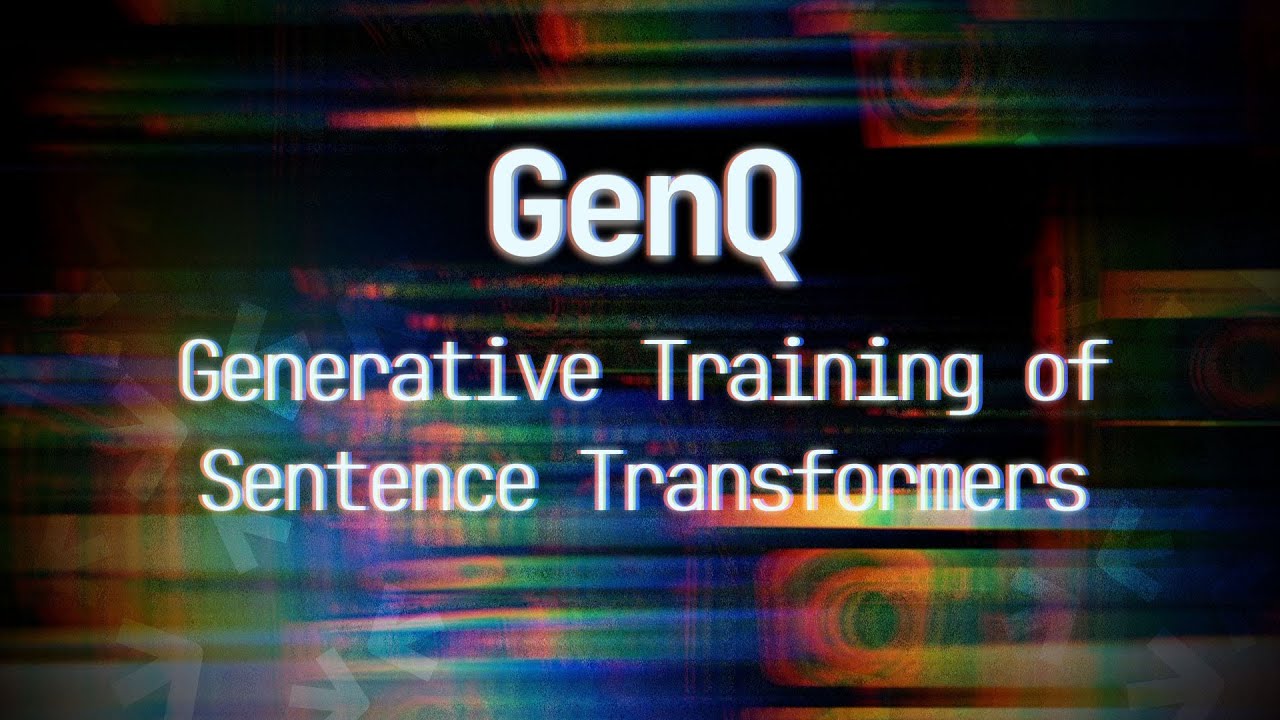 Train Sentence Transformers by Generating Queries (GenQ)
