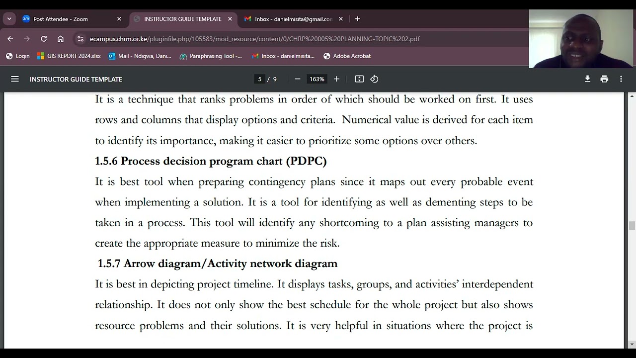Planning tools