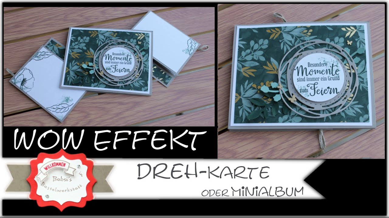 Drehkarte - Tricky Card - Minialbum - WOW KARTE - Besondere Kartenform -  Stampin´Up! - Anleitung