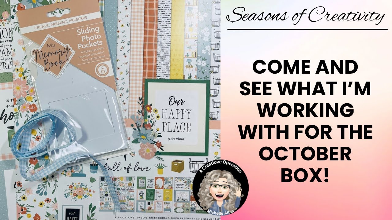 Country Craft Creations October Seasons of Creativity Subscription Box, My Paper Collection Preview!