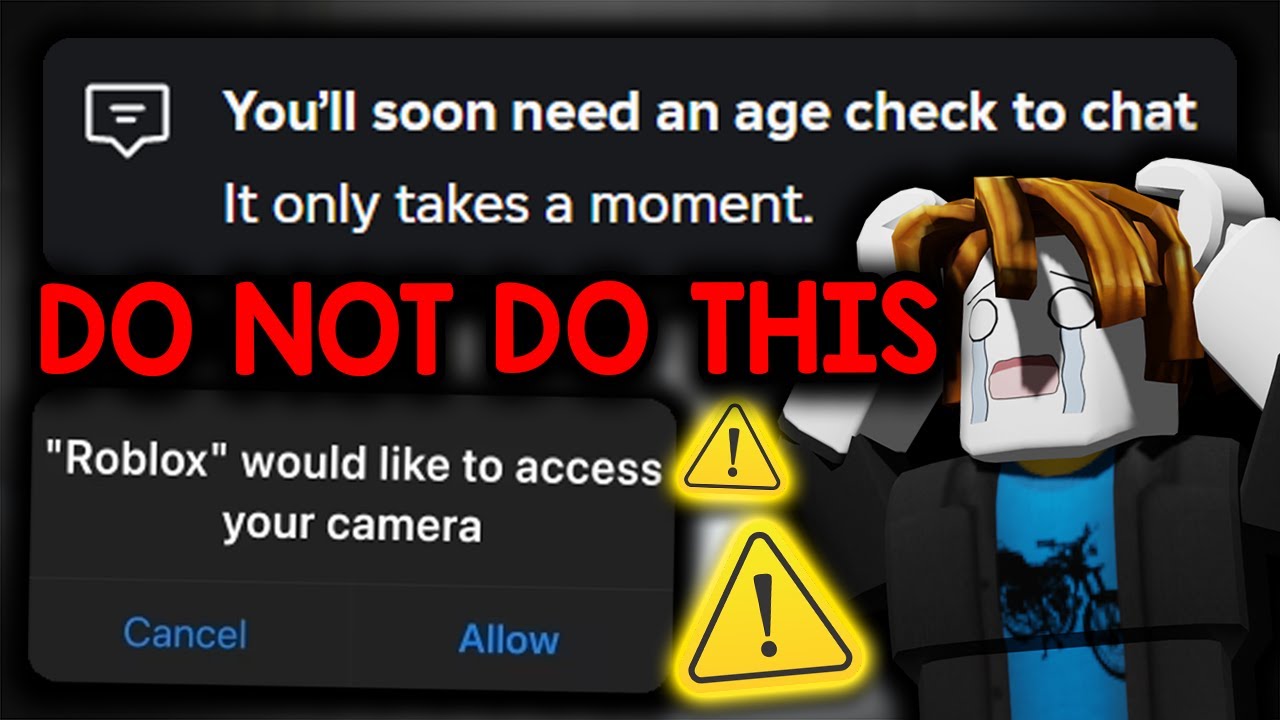 НЕ отправляйте Roblox свое селфи...