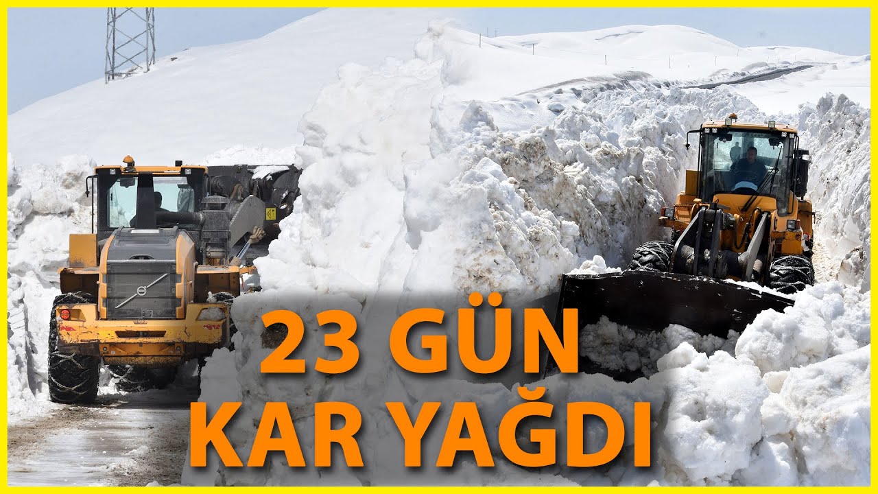 Bitlis'te 6 Metrelik Karla Mücadele
