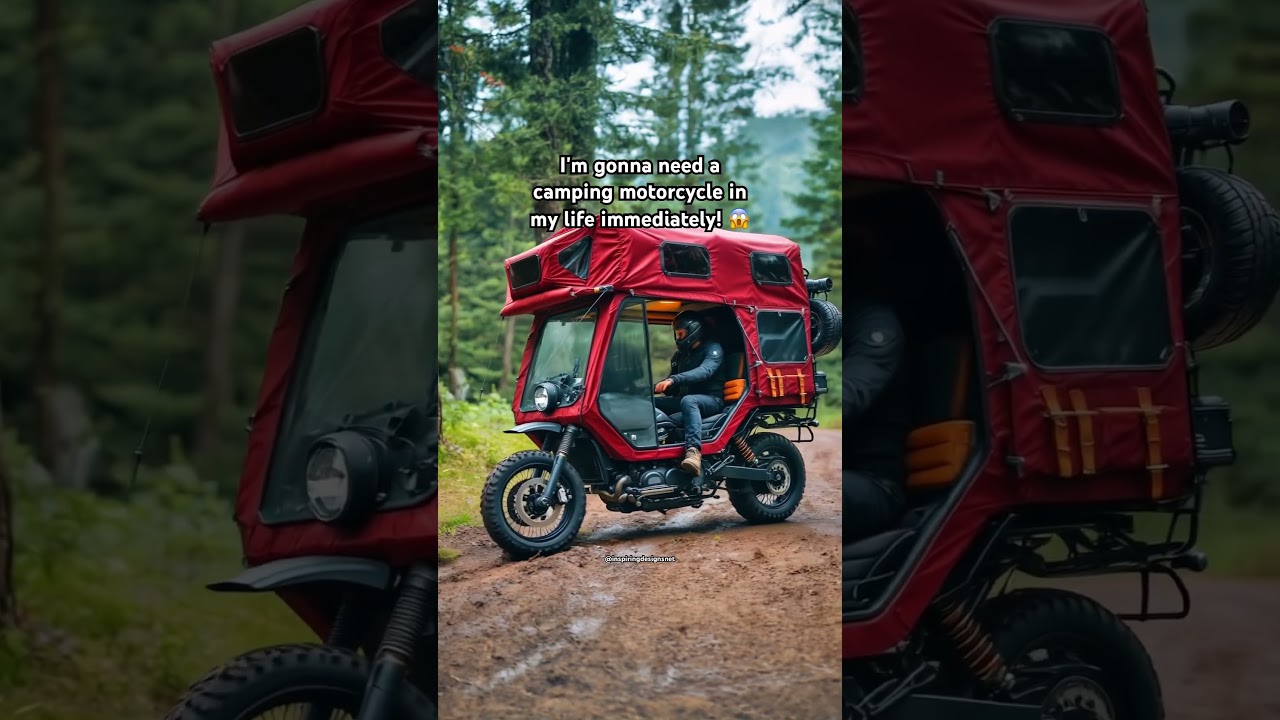 These camping motorcycles look absolutely epic!