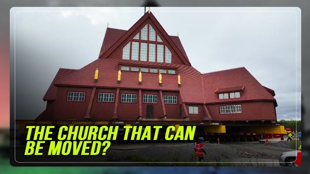 TIMELAPSE: Sweden's Kiruna Church rolls on to new location, reaches new home | ABS-CBN News