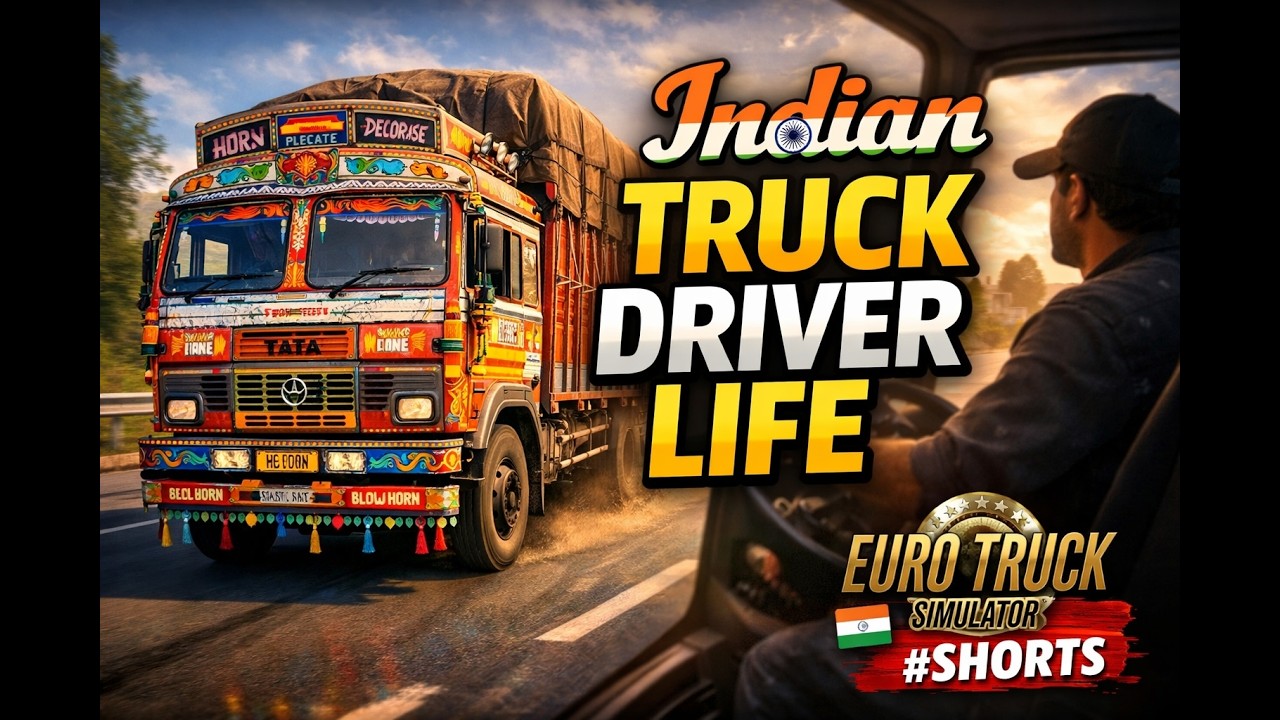 Indian Truck Driver Life in Euro Truck Simulator 🚚 #shorts