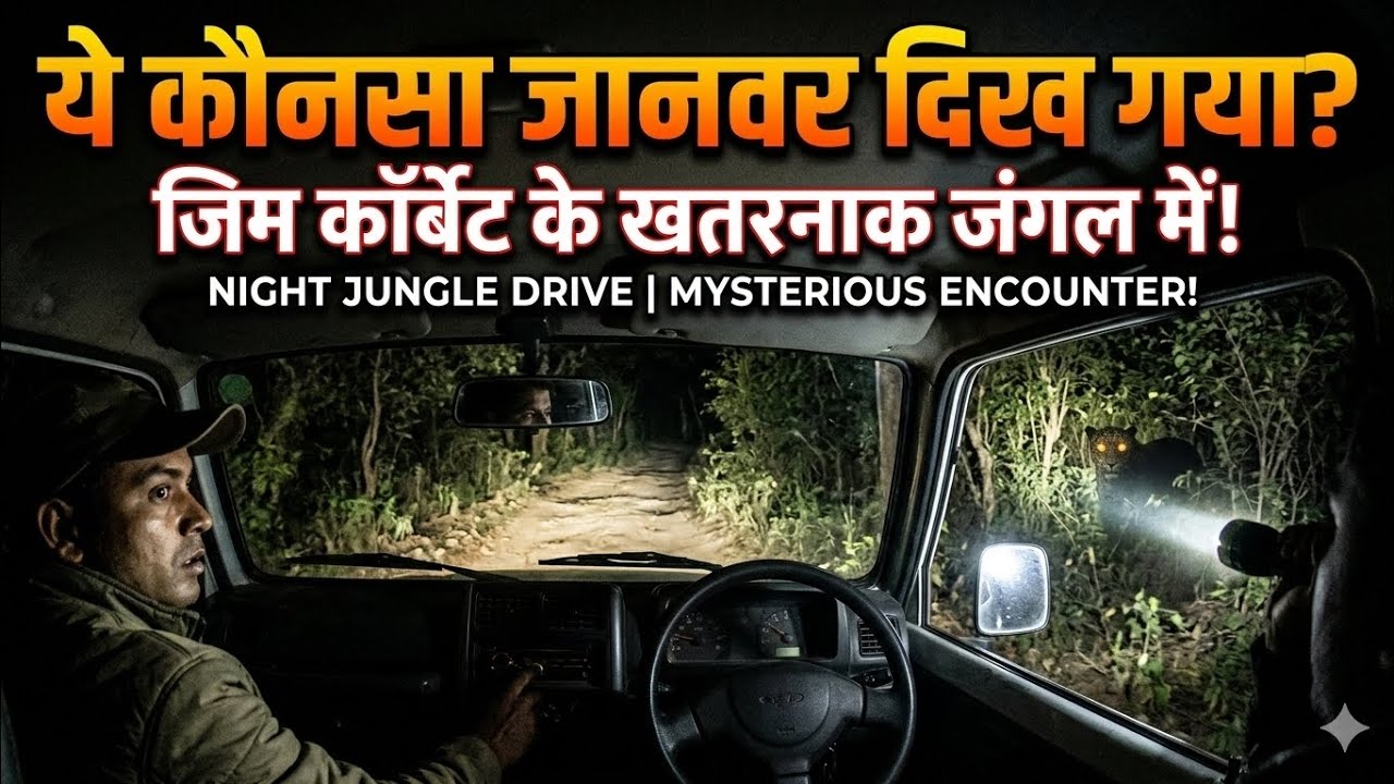 Ye kis janwar ne Road cross kia😱 Jim corbett ke jungle me Evening Drive me dikha ye kya #jimcorbett 