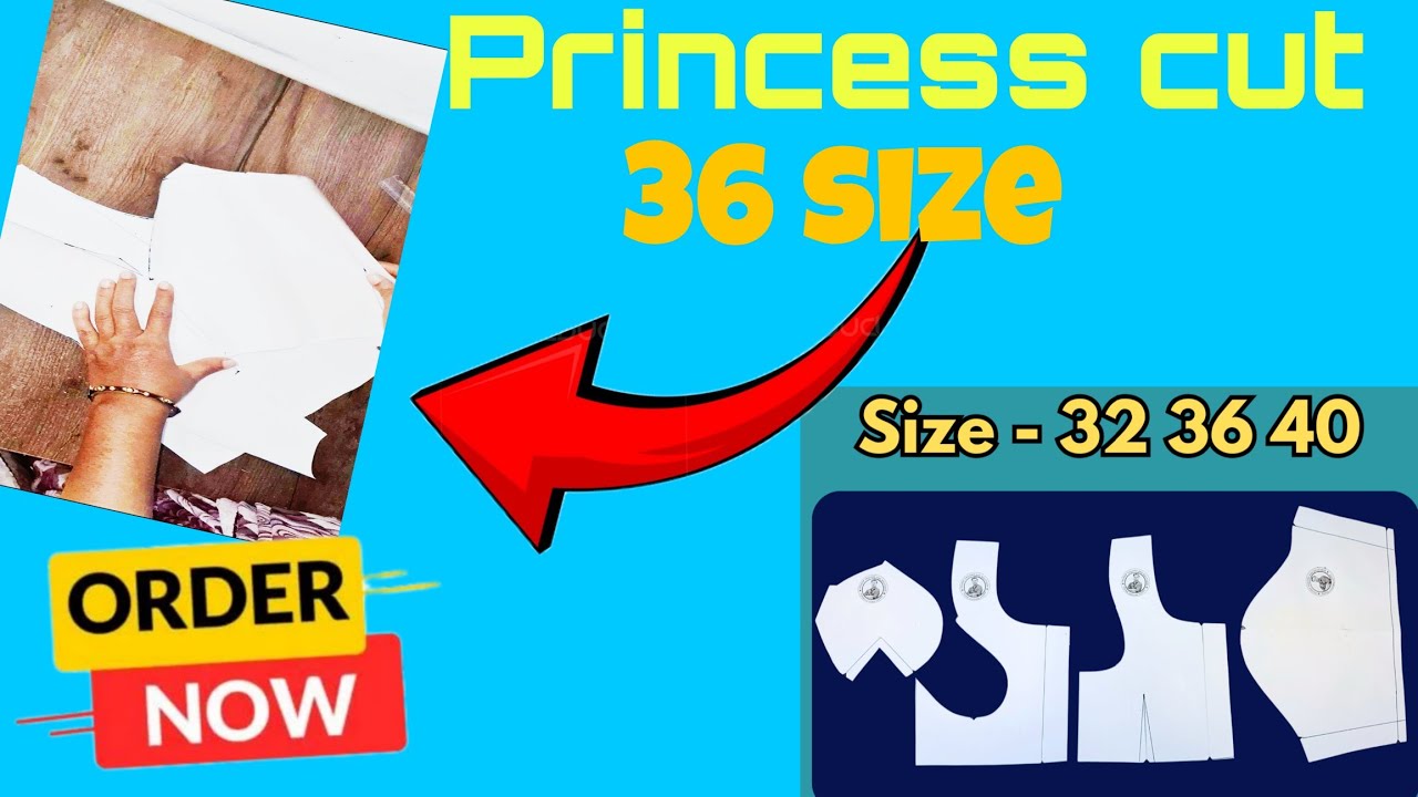 Latest Princess Cut Blouse Paper Cutting | Beginner Tailoring Class