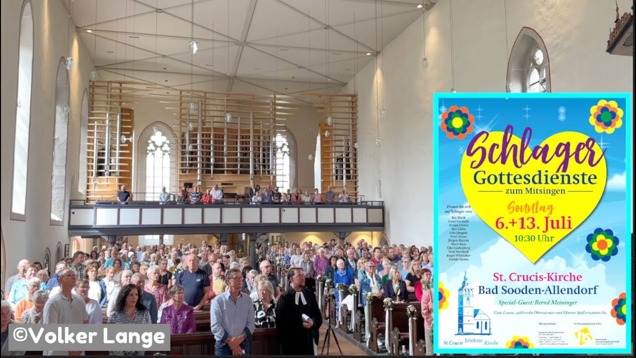 Schlagergottesdienste in St. Crucis Erlebnis-Kirche 2025