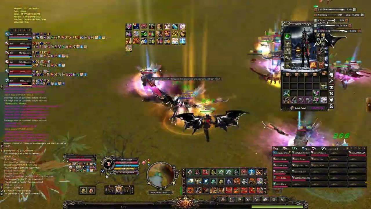 Shaiya EU : PVP event DD1 Oasis Miniboss Invasion final part