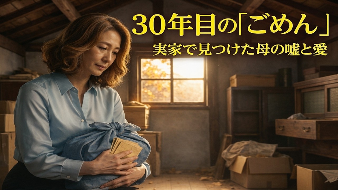 「ごめんね、美咲」認知症の母が30年間隠し持っていた、娘に送れなかった言葉。屋根裏部屋で見つけた母の愛。