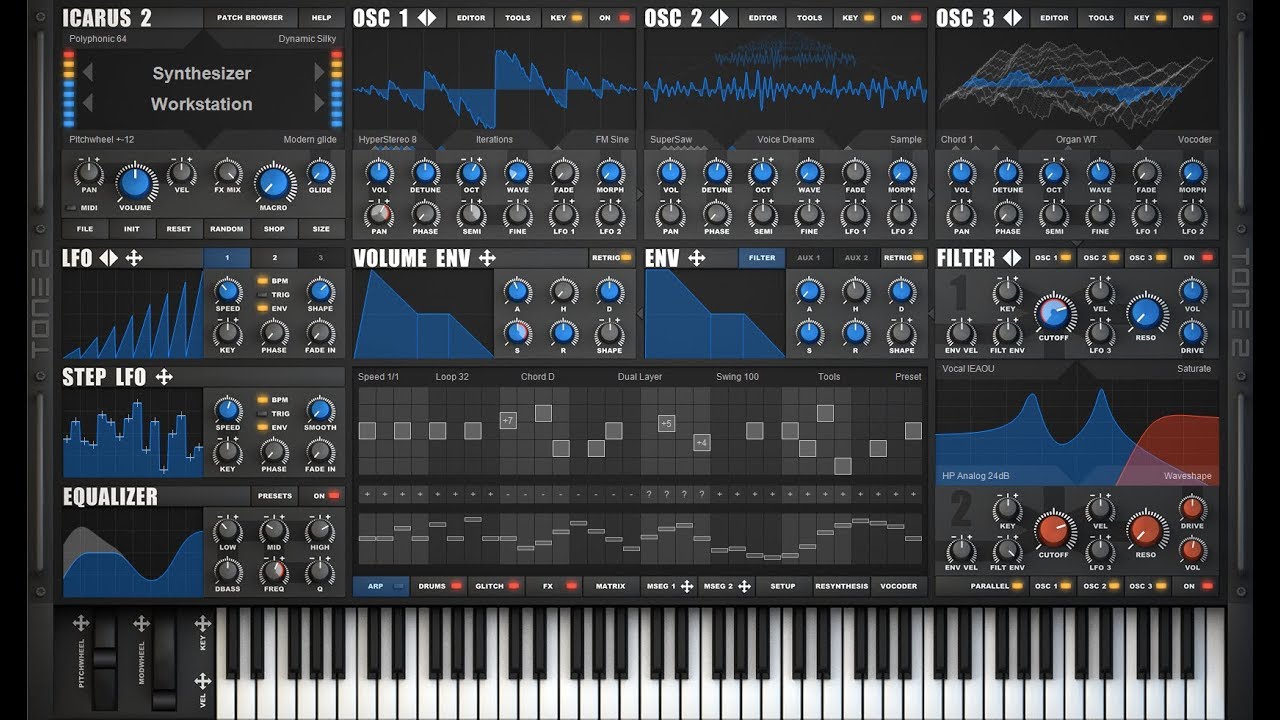 Tone2 Icarus 2: Factory Sounds & Preset Playthrough