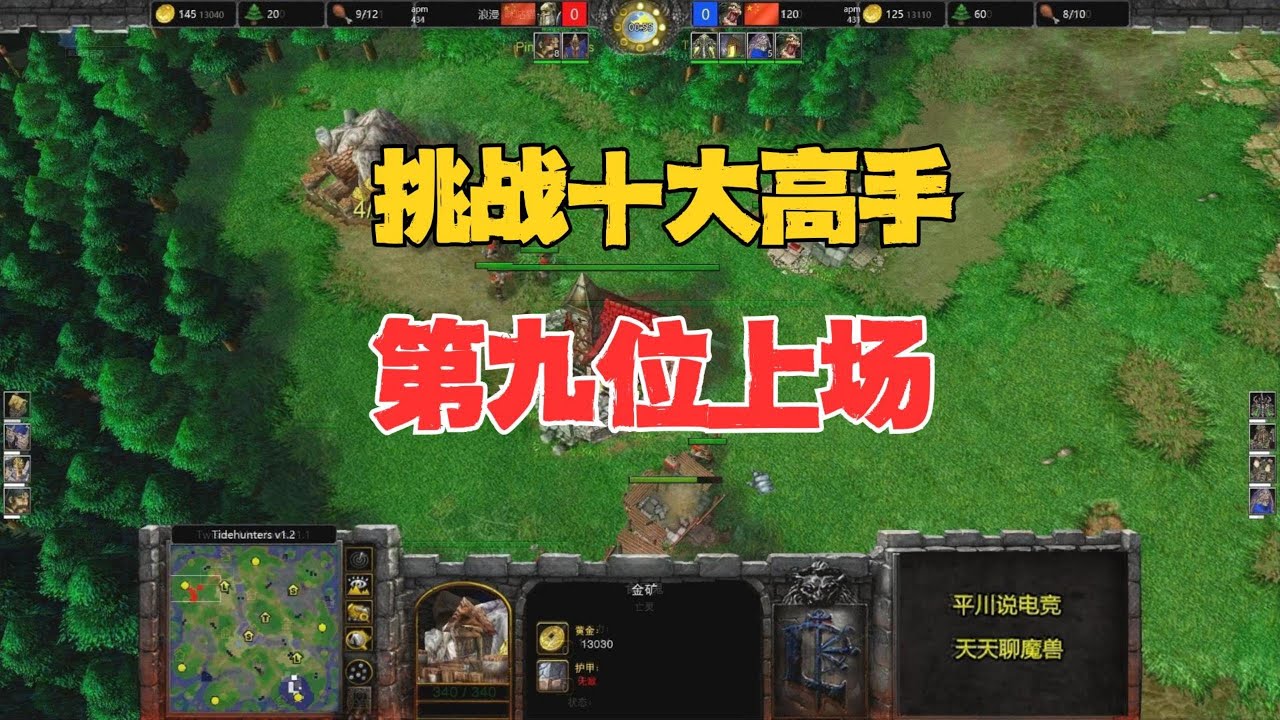 挑战十大高手之9，浪漫打完表示，一塌糊涂！魔兽争霸3