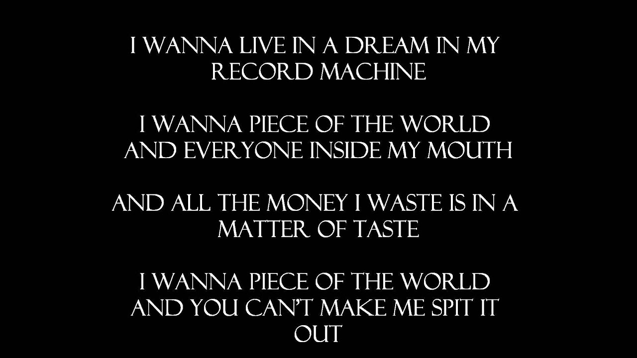 Noel Gallagher's High Flying Birds - (I Wanna Live In A Dream In My) Record Machine - Lyrics (HD)