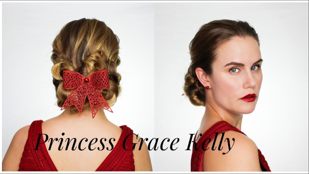 Princess GRACE KELLY inspired Updo | Day 7 of the 12 Days of  Christmas hairstyles 💋😘❤️