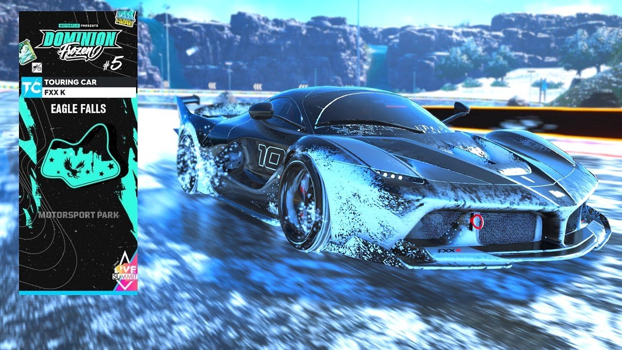 The Crew 2 How To: Dominion Frozen #5 'Ice Crown' Summit with Pro-Settings Ferrari FXX K Eagle Falls
