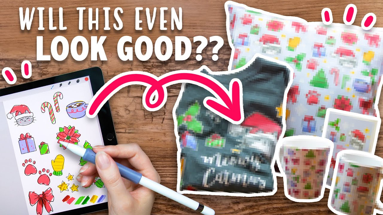Превращаем эскиз в РЕАЛЬНЫЕ продукты? (+ Redbubble HAUL) — Создание бесшовного/повторяющегося узора