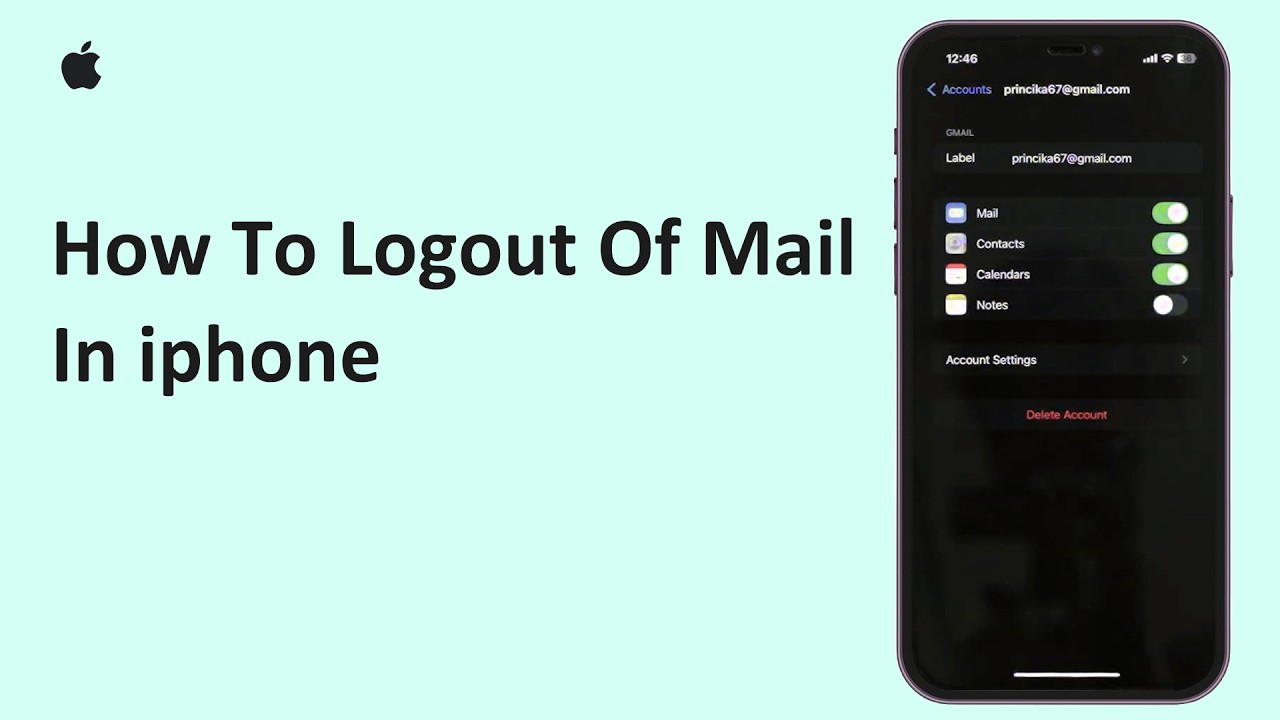 How To Logout Of Mail In iPhone | Sign Out Of Email Account On iPhone 2026