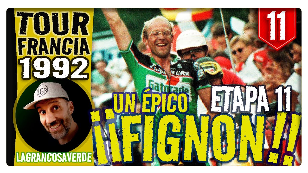 🤓 #11 Otra épica batalla de LAURENT FIGNON. Etapa 11. TOUR DE FRANCIA 1992. Estrasburgo-Mulhouse
