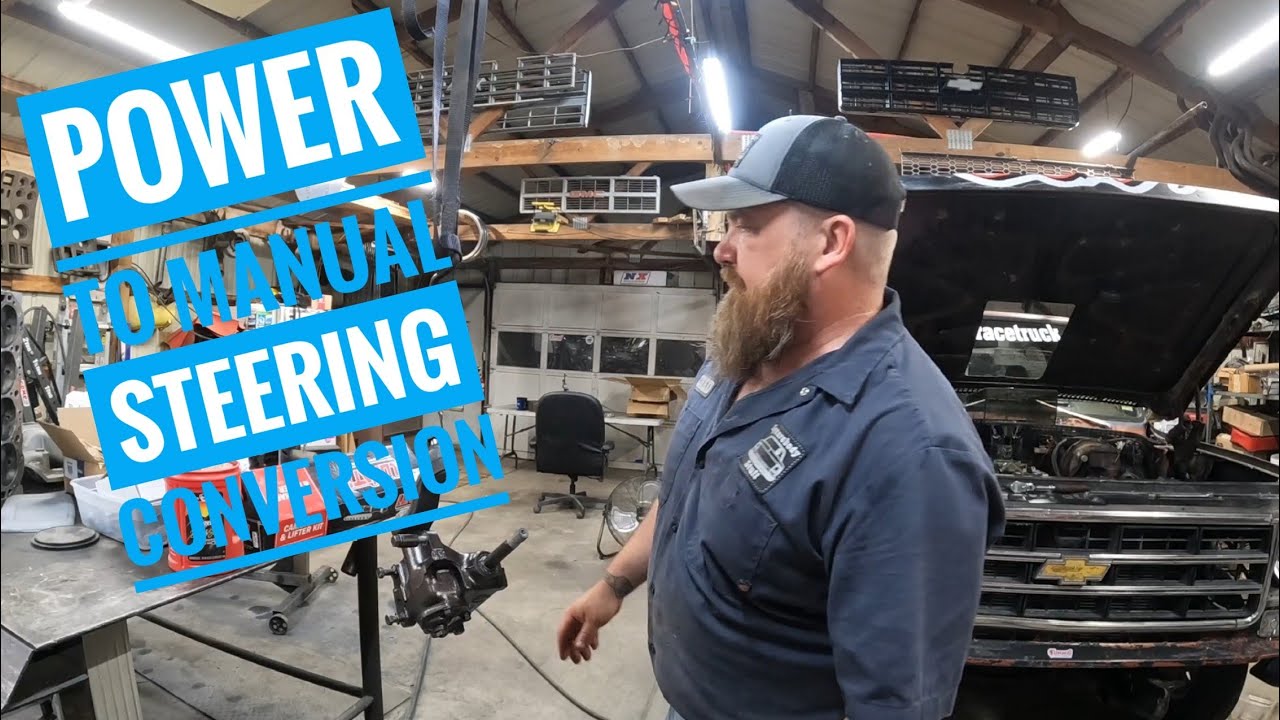 converting from power to manual steering on my 78 squarebody c10. #becauseracetruck