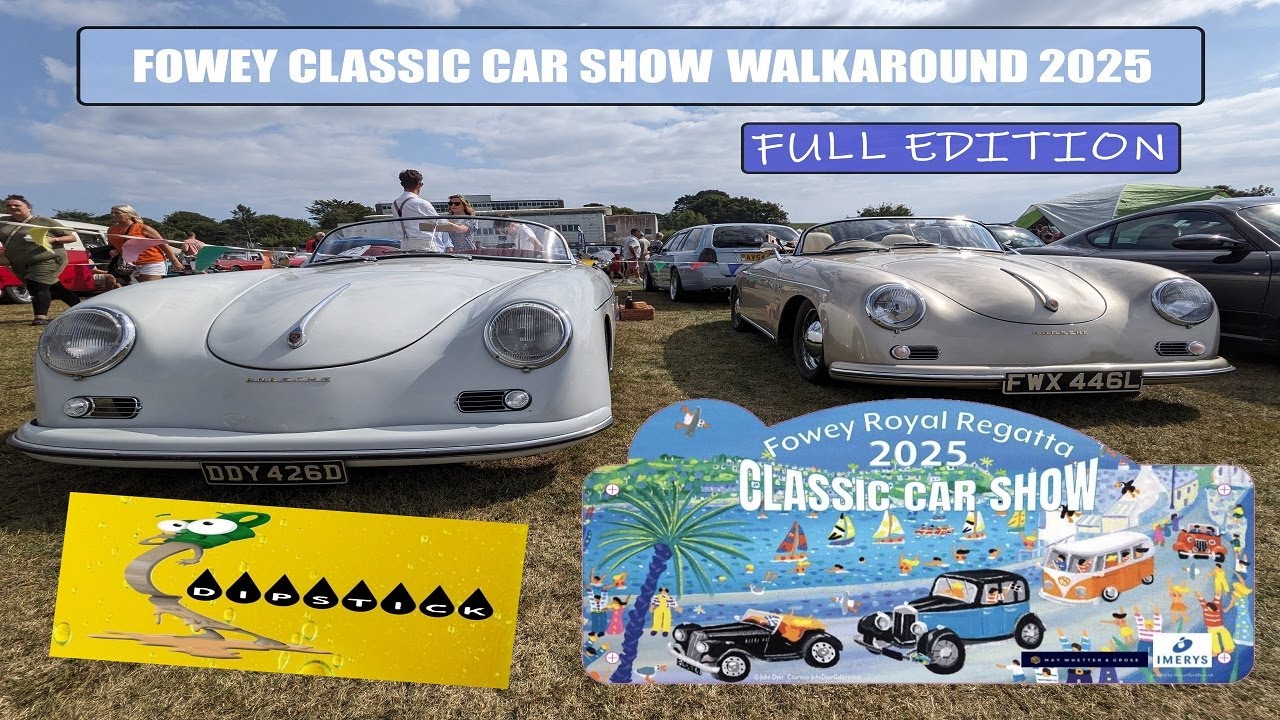 Fowey Royal Regatta Classic Car Show 2025 - Walkaround (Full Edition)