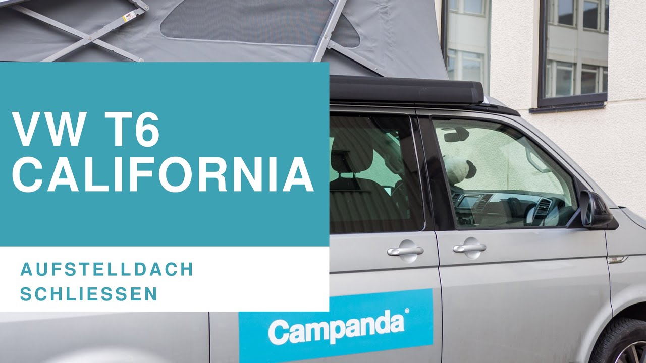 VW T6 California | Aufstelldach schlie&szlig;en by Campanda