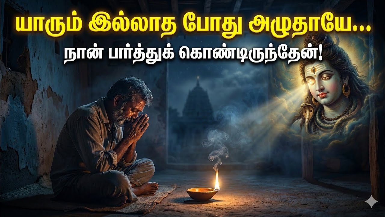 யாரும் இல்லாத போது அழுதாயே... நான் பார்த்துக் கொண்டிருந்தேன்! | சிவனின் நேரடி வாக்கு | சிவனே துணை